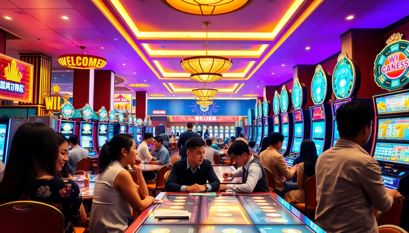 tam Pinco Casino reyi mühitində müasir oyun oynayan insanların canlı görüntüsü.