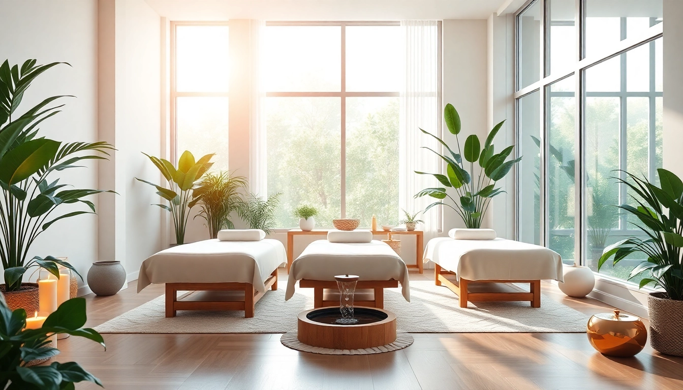 Tranquil massage therapy studio scene at https://forumup.org/ featuring soothing decor and natural light.