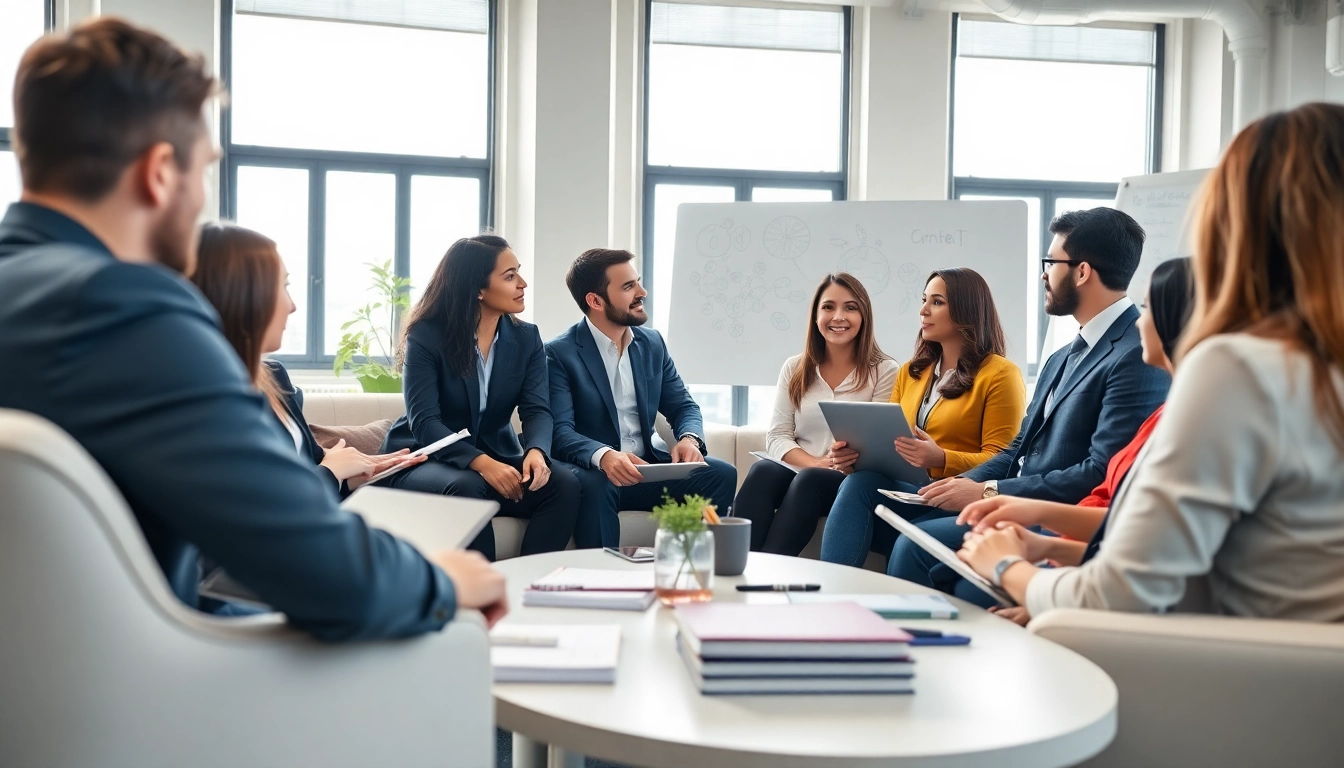 Enhance your skills with professional development coaching in an engaging office setting.